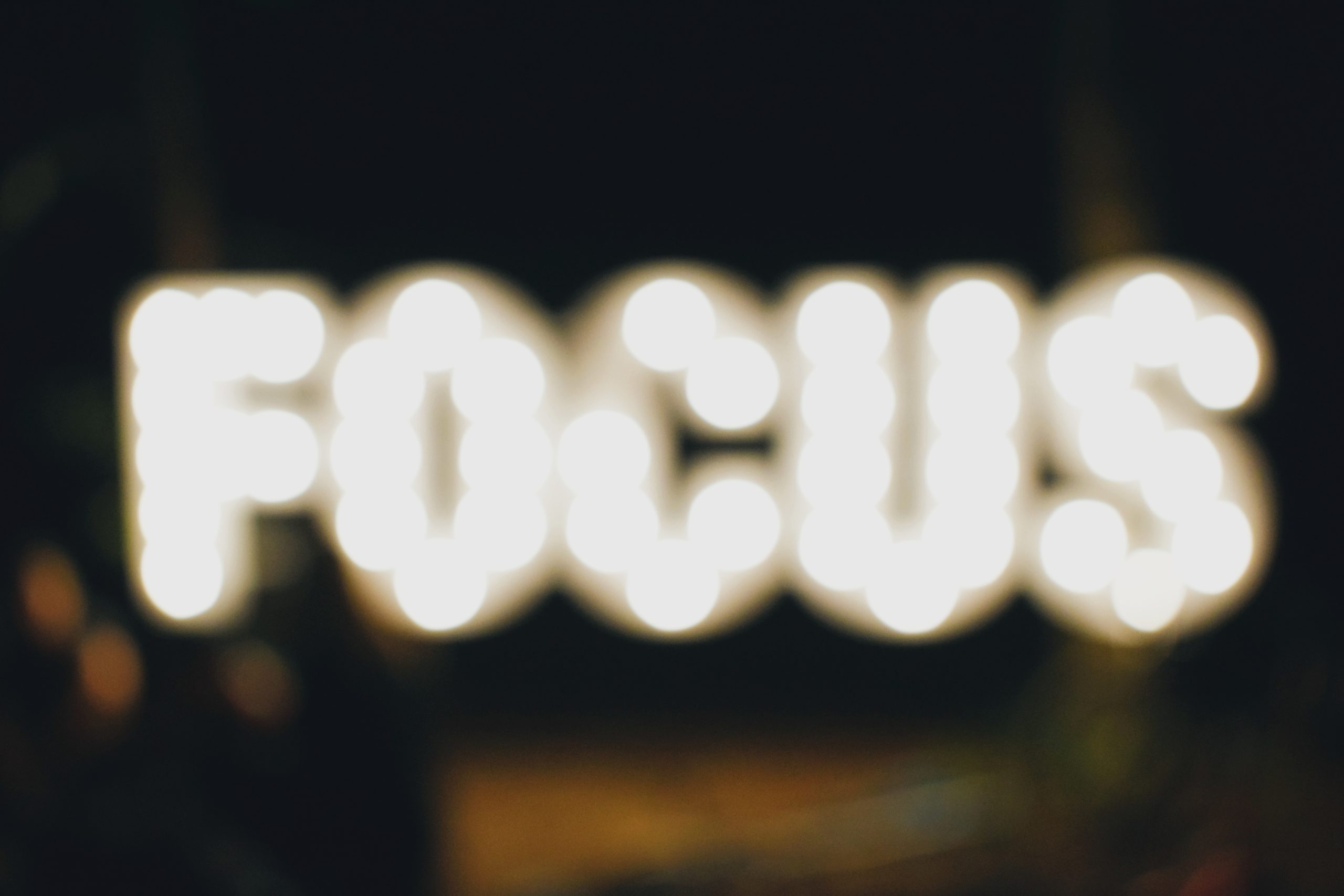Tips for when your focus is fuzzy